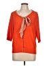 Bella Bird 100% Polyester Orange Cardigan Size L - photo 1