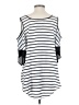 Bisou Bisou 100% Polyester Silver Short Sleeve Top Size S - photo 2