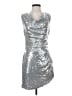 Unbranded Metallic Silver Cocktail Dress Size S - photo 1