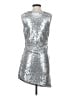Unbranded Metallic Silver Cocktail Dress Size S - photo 2