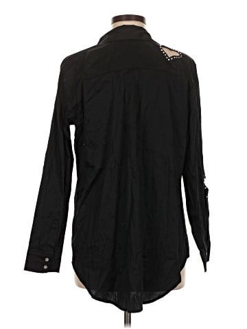 Attitudes by Renee Long Sleeve Button-Down Shirt (view 2)