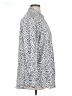 dalia 100% Polyester Polka Dots Silver Long Sleeve Blouse Size XL - photo 4
