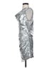 Unbranded Metallic Silver Cocktail Dress Size S - photo 5