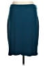 Eva Varro Solid Teal Casual Skirt Size M - photo 2