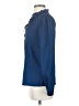 DKNY 100% Polyester Blue Long Sleeve Blouse Size S - photo 5