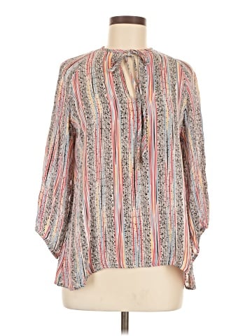 Tucker 3/4 Sleeve Silk Top (view 1)