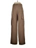 Zara 100% Polyester Brown Cargo Pants Size XS - photo 2