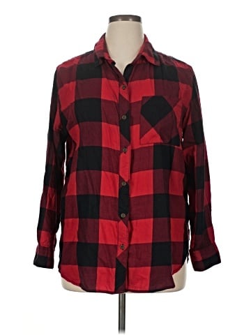 Faded Glory Long Sleeve Button-Down Shirt (view 1)