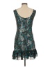 Georgiou Studio 100% Polyester Metallic Solid Teal Cocktail Dress Size M - photo 2