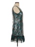 Georgiou Studio 100% Polyester Metallic Solid Teal Cocktail Dress Size M - photo 4