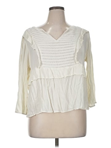 LC Lauren Conrad 3/4 Sleeve Blouse (view 1)