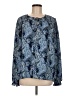Joie 100% Polyester Paisley Blue Long Sleeve Blouse Size M - photo 1