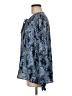 Joie 100% Polyester Paisley Blue Long Sleeve Blouse Size M - photo 5