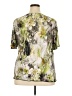 DressBarn 100% Polyester Green Short Sleeve Blouse Size 3X - photo 2