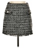 En Saison 100% Polyester Tweed Gray Casual Skirt Size S - photo 1
