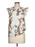 Talbots 100% Cotton Paisley Ivory Sleeveless Blouse Size S - photo 1