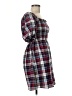 Maxwell and Geraldine Plaid Blue Casual Dress Size M - photo 4