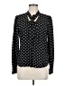 Forever 21 Polka Dots Black Long Sleeve Blouse Size M - photo 1