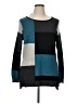 Charter Club Color Block Blue Pullover Sweater Size XL - photo 1