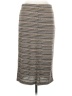 Bobeau Stripes Gray Casual Skirt Size M - photo 2