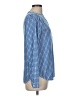 Gap 100% Polyester Blue Long Sleeve Blouse Size M - photo 4