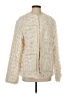 H&M 100% Polyester Ivory Faux Fur Jacket Size S - photo 1