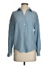 Monteau 100% Polyester Blue Long Sleeve Blouse Size S - photo 1
