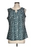 Blooming Jelly Teal Sleeveless Blouse Size L - photo 1