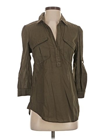 Fei 3/4 Sleeve Button-Down Shirt (view 1)