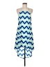 Everly 100% Polyester Chevron-herringbone Blue Casual Dress Size M - photo 1