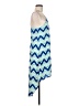 Everly 100% Polyester Chevron-herringbone Blue Casual Dress Size M - photo 4