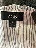 AGB 100% Rayon Gray 3/4 Sleeve Blouse Size L - photo 7