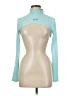 Feathers Teal Long Sleeve Turtleneck Size M - photo 1