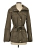 Ellen Tracy 100% Polyester Green Trenchcoat Size XS - photo 1