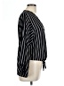 Lavender Fields Black 3/4 Sleeve Blouse Size L - photo 4