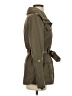 Ellen Tracy 100% Polyester Green Trenchcoat Size XS - photo 4