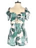 Love 100% Polyester Tropical Green Romper Size S - photo 1