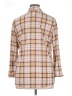 New York Laundry 100% Polyester Plaid Brown Long Sleeve Blouse Size 1X - photo 2