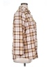 New York Laundry 100% Polyester Plaid Brown Long Sleeve Blouse Size 1X - photo 4