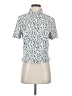 Belldini 100% Polyester Animal Print Silver Short Sleeve Blouse Size S - photo 1