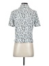 Belldini 100% Polyester Animal Print Silver Short Sleeve Blouse Size S - photo 2