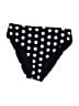 Aqua Polka Dots Black Swimsuit Bottoms Size L - photo 1