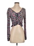 MNG 100% Polyester Purple Long Sleeve Top Size XS - photo 1
