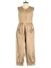 Batsheva 100% Cotton Solid Tan Jumpsuit Size 2 - photo 1