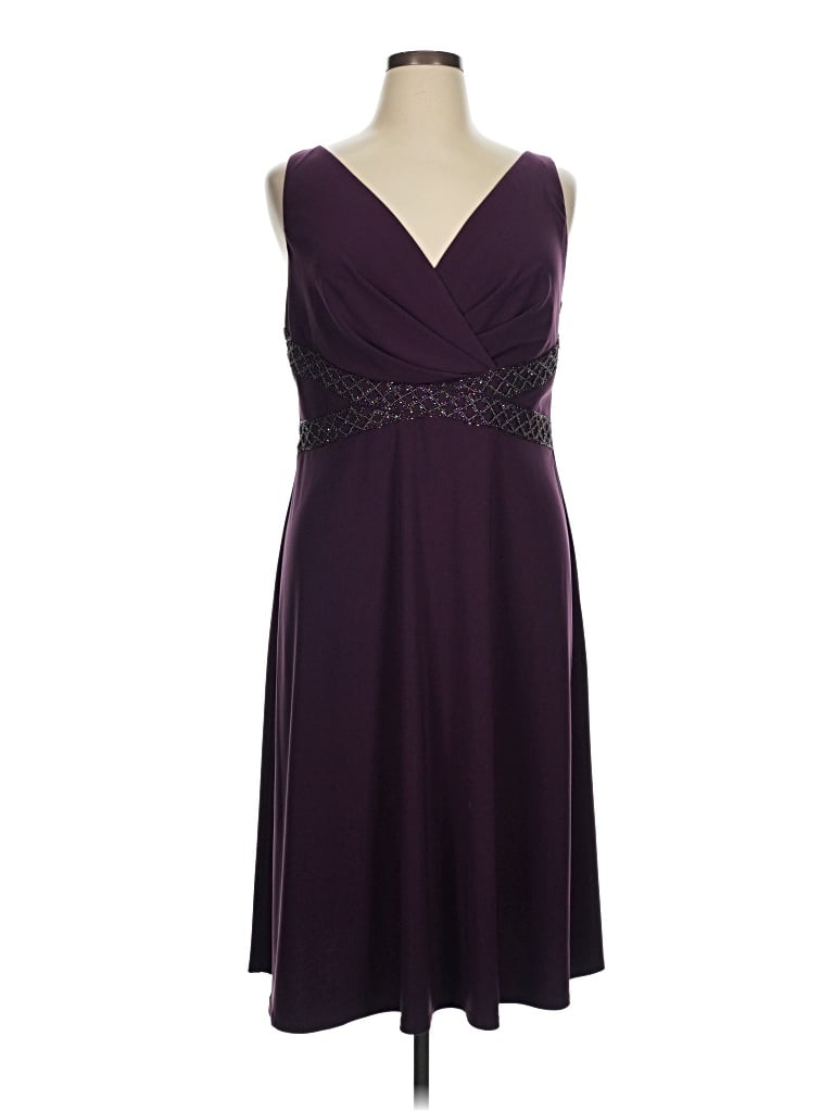 Pre-owned Jessica Howard Cocktail Dress In Purple
