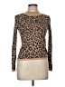 Express Outlet Animal Print Brown Pullover Sweater Size M - photo 1