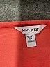 Nine West 100% Polyester Solid Orange 3/4 Sleeve Blouse Size 2X - photo 7