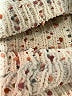 Moon & Madison Tweed Ivory Turtleneck Sweater Size M - photo 7