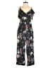 Zara Floral Black Jumpsuit Size S - photo 1