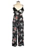 Zara Floral Black Jumpsuit Size S - photo 2